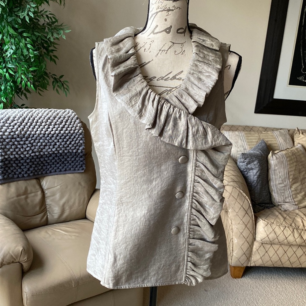 Isadora Collection Sleeveless Blouse, Sz. 8